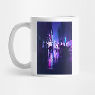 Cyberpunk street neon Mug